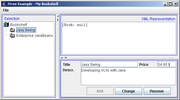 DOM based Bookshelf Application